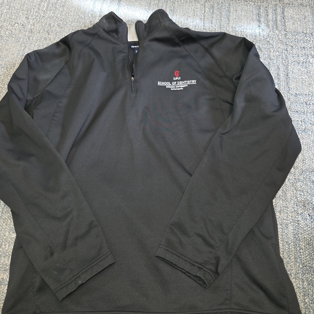 IU Quarter-Zip with Embroidered School Logo